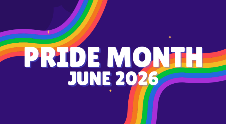 Text reads: Pride Month June 2026