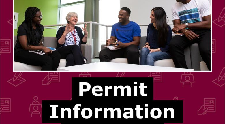 permit information webinar. A group of people are talking together.