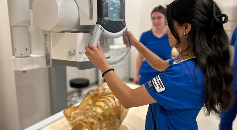 Mohawk students working in a training lab.