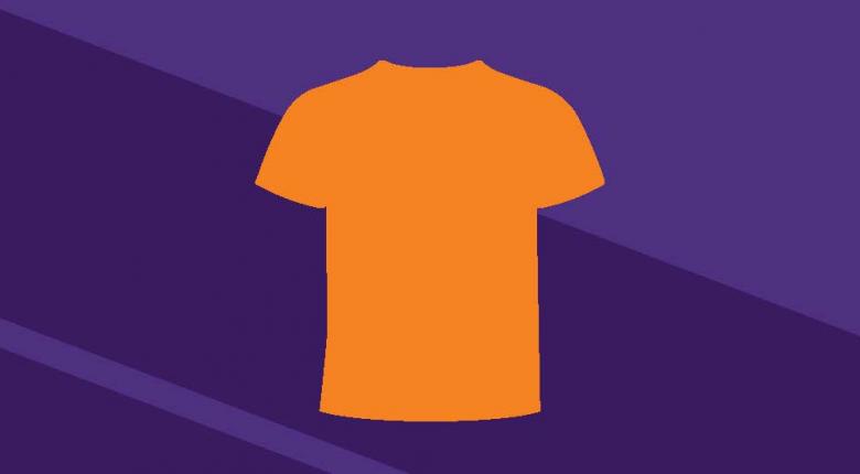 Graphic of orange t-shirt