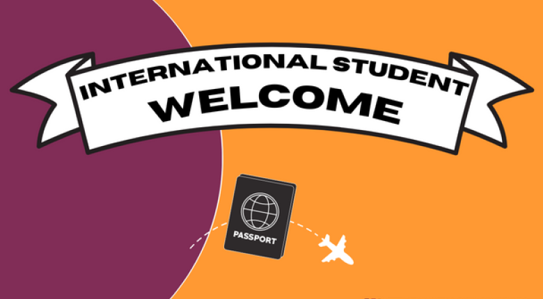 International Student Welcome Event Flyer 