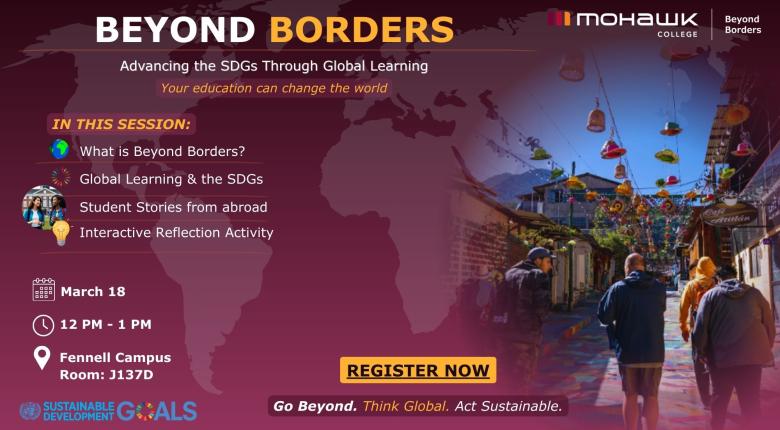 Description of session - What to learn about Beyond Borders, Sustainable Development Goals, Students stories from abroad