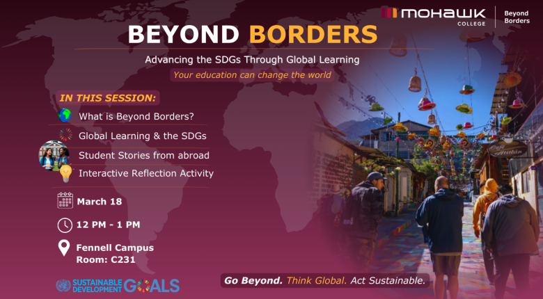 Description of session - What to learn about Beyond Borders, Sustainable Development Goals, Students stories from abroad