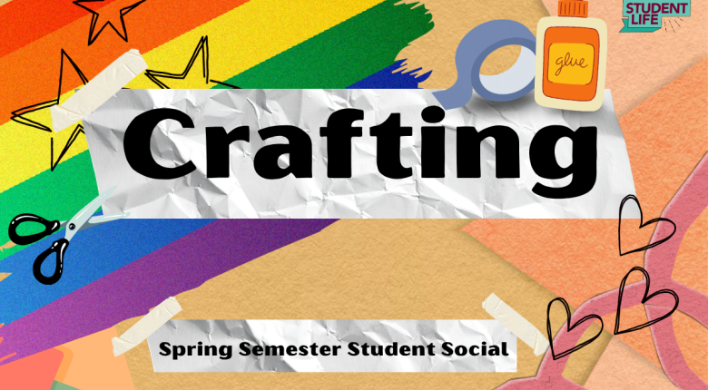 collage materials, glue, tape, scissors, pride flag colours