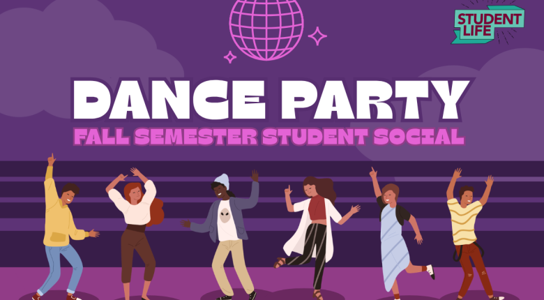 students dancing under a disco ball