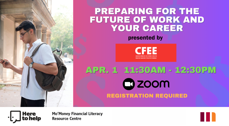 Student with backpack looking at their phone