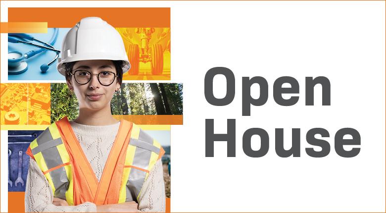 Open House - Student in a hard hat