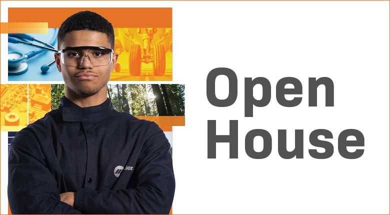 Open House - Student in protective gear