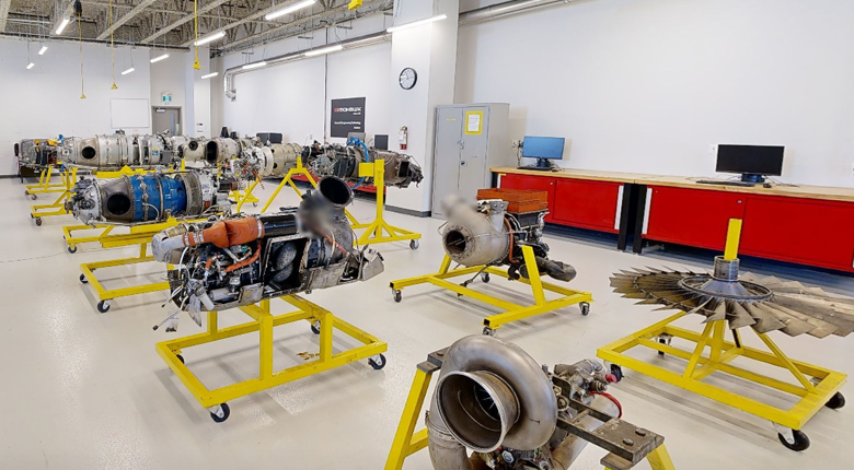Turbine Engines Lab at Mohawk College Aviation Campus