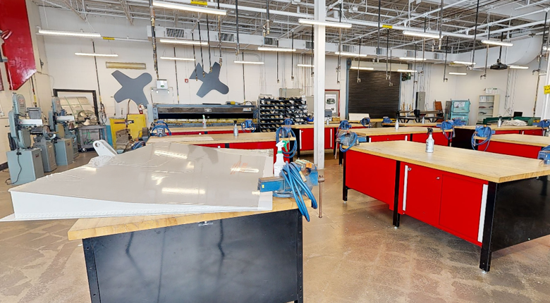 Aviation Structures Lab at Mohawk College Airport Campus