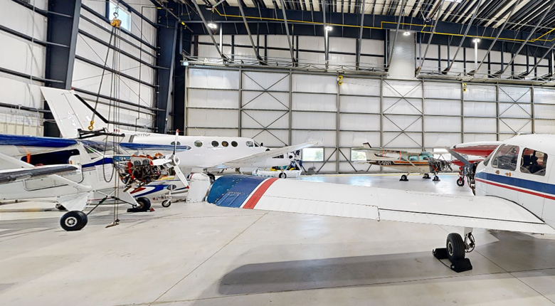 Hangar at Mohawk College Aviation Campus