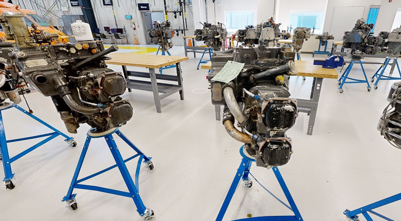 Reciprocating Engines Lab at Mohawk College Aviation Campus