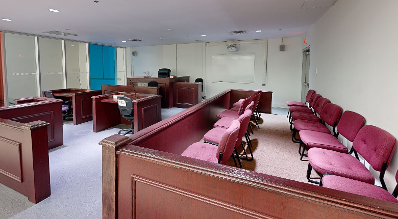 Mock Courtroom at Mohawk College Fennell Campus
