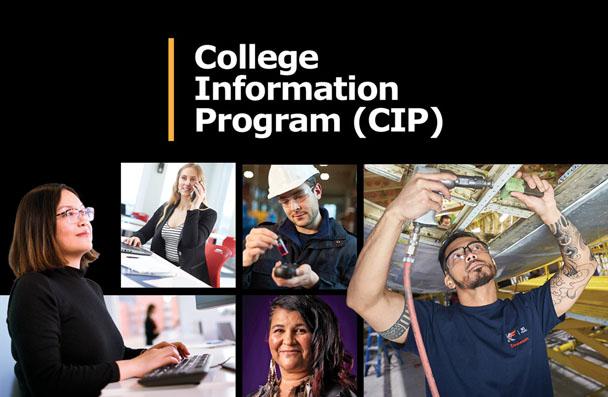 Photo of former students with copy that reas College Information Program (CIP)