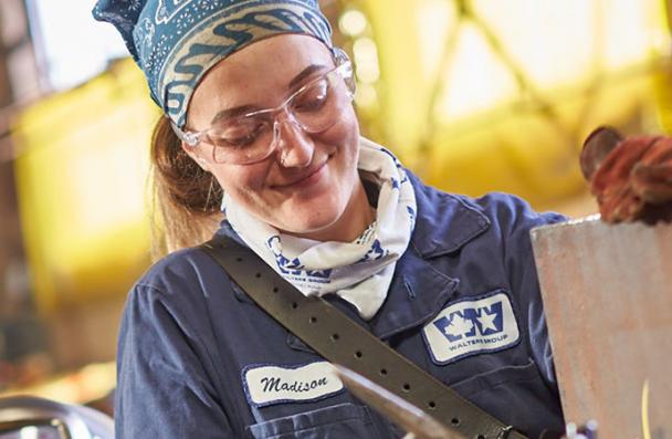 Madison working at Walters Group