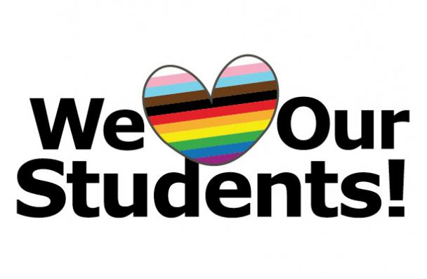 We Heart Our Students logo with a heart feature