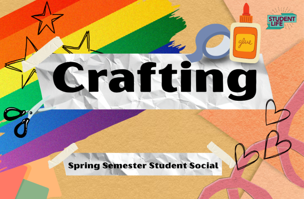 collage materials, glue, tape, scissors, pride flag colours