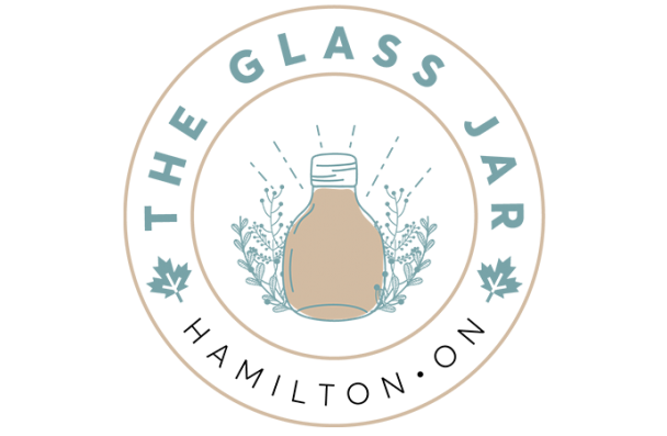 the glass jar Hamilton logo