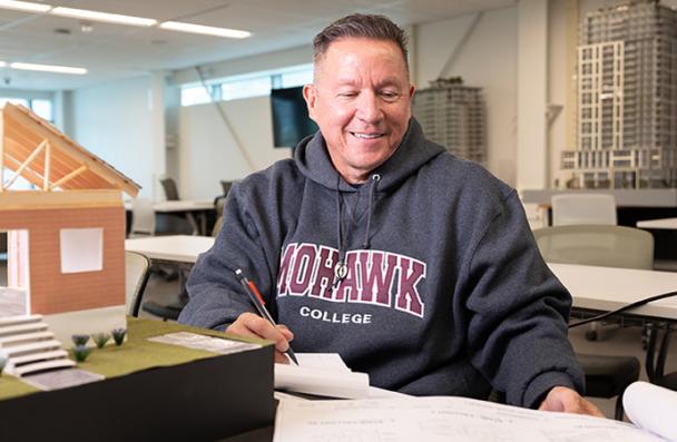 Shane in the Architectural Technology lab.