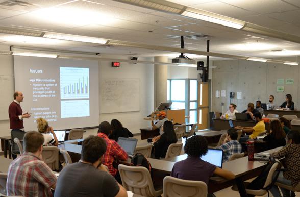 Instructor teaching students at Mohawk College