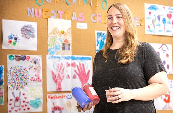 Mohwk College Early Childhood Educator in the classroom.