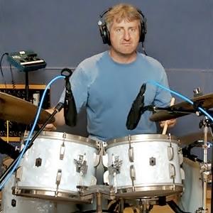 Kevin Dempsey playing the drum set